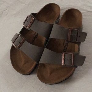 Grey Birkenstock Sandals